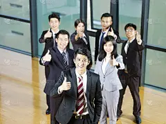 亚洲商业团队的肖像