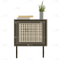 家居生活植物主题插画-床头柜