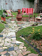 25 Artistic and Unusual Recycled Garden Path Ideas