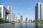 天津海河市现代建筑景观
