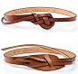 Rilleau Leather's knotted leather belts. these look really simple to make, actually.