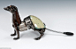 'Weasle' (£3,200): James Corbett welds together hundreds of components salvaged from vintage cars to make the stunning creations 