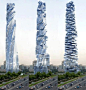 Futuristic Architecture, Davinci Rotating Tower in Dubai