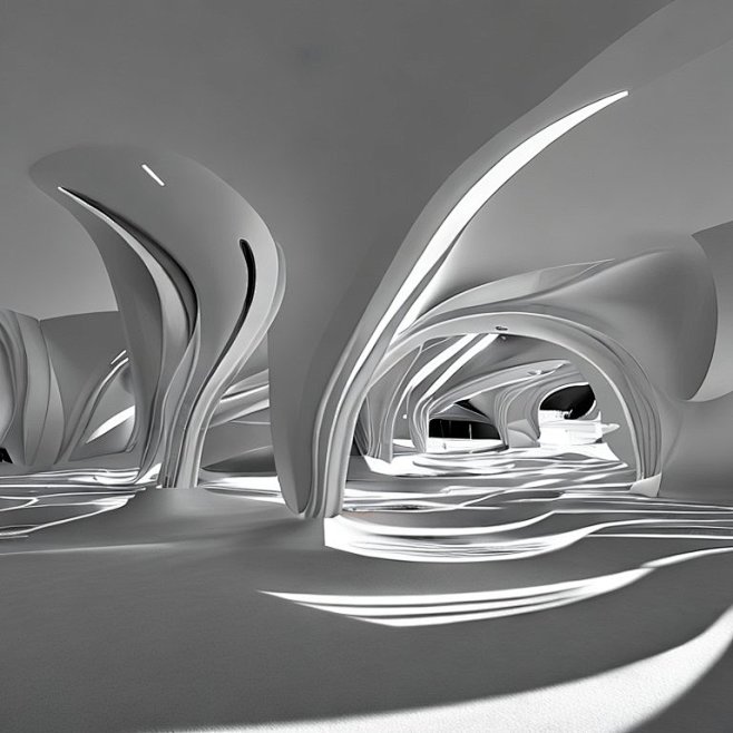 Zaha Hadid style arc...