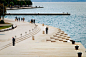 "Morske Orgulje" (The Sea Organ) by Nikola Basic. Located on the shores of Zadar, Croatia, is the world’s first pipe organ which plays music by way of sea waves: