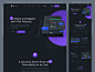 Jet Admin-着陆页// //颜色深深色工具外观着陆页着陆分析网页设计Web UX ui统计信息产品界面仪表板ui仪表板创意业务admin面板admin