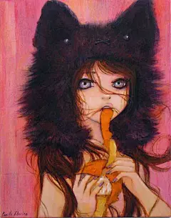 糖果梦、Camilla d Errico、插画、大眼睛、诡异