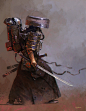 Post Apocalyptic Ronin, giorgio baroni : Post Apocalyptic Ronin for the Character Design Challenge on Facebook