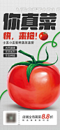 新鲜蔬菜折扣海报-源文件