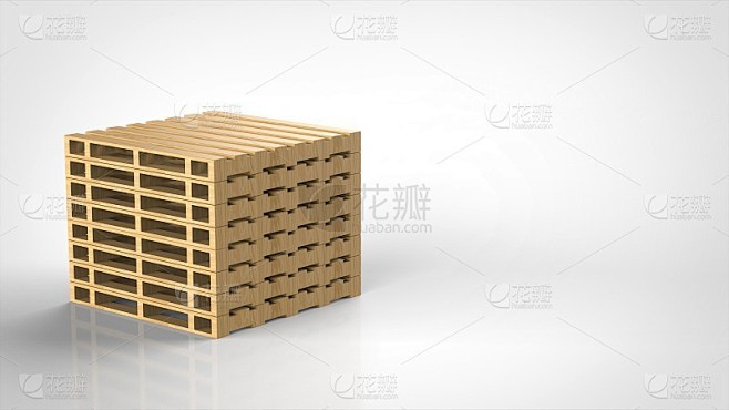 堆叠托盘左3d