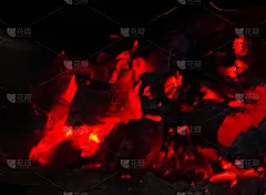 原始抽象背景黑色与红色。