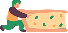 人物蔬菜美食手绘彩色简约插画元素男性