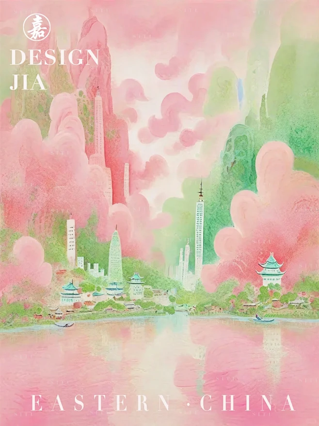 粉绿交织，春意满溢 “粉绿交织春意浓，城...