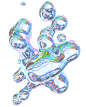 水滴彩色渐变潮流彩虹