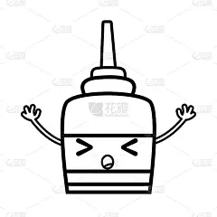 线惊讶而温柔的胶水对象卡哇伊