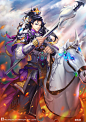 2015年给一三国游戏画的卡牌