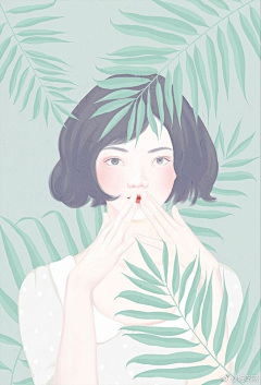 清清的画采集到青春少女画