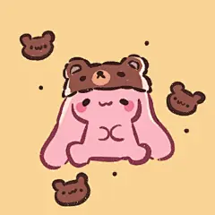 #草莓兔# 
之前很多朋友说很希望有草莓兔的头像，就画了，喜欢的话可以用来当头像。
草莓兔这套表情包上架以来超过了内心理想的下载量，真的谢谢大家的支持，衷心感谢每一个下载了这套表情包的人  (((o(*ﾟ▽ﾟ*)o))) ​​​​