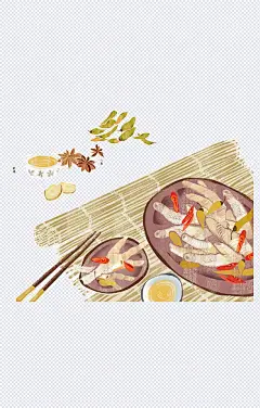 鸡爪调料|鸡爪,调料,辣椒,手绘,美食,食材,&nbsp;香料,&nbsp;中国小吃,&nbsp;泡椒凤爪,&nbsp;辣,&nbsp;山椒,&nbsp;泡椒鸡爪,卡通元素,手绘/卡通