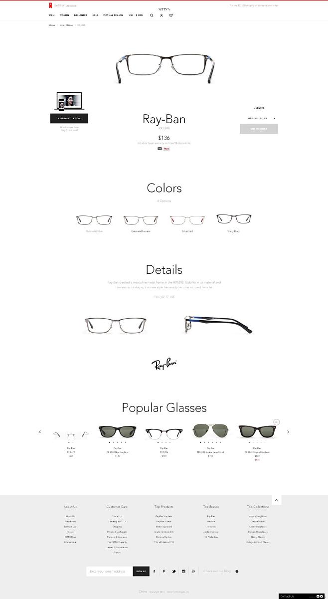 高科技DITTO光学眼镜太阳镜产品酷站！...