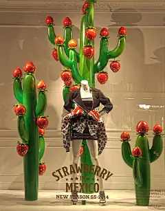 创意服装店铺橱窗展示搭配设计图集丨时尚男装女装店化妆品店展示设计