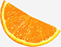 橙子瓣鲜榨果汁图