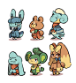 Didn&#;8217t draw Pokemon Crossing for a while&#;8230 It&#;8217s time for me to stop smashing and draw some new Pokemon villagers!