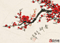国画梅花字画 扇面 花鸟 国画 书画油画 当代艺术 普通拍