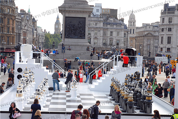【活动】英国伦敦街头超大国际象棋主题展