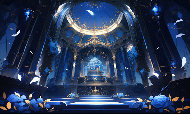 #ファンタジー 青の神殿 - ペンたろう...