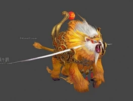 大马猴，三眼灵猴，猴王，猴妖，猴精，猴子坐骑-花瓣网