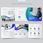 Square trifold brochure design | Premium Vector #Freepik #vector #brochure #business #design #marketing