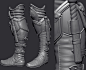 Elf Commander boots wip , Safwen Laabidi : Elf Commander boots wip still lots to do to finish the full character original concept Grafit StudioPRO