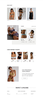 Online store design for underwear brand