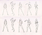 Sketches 28 - Woman standing practice by *Azizla on deviantART #采集大赛# #插画#