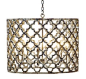 quatrefoil chandelier. ironies.