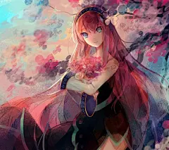 巡音露卡 二次元歌姬 虚拟歌姬 日本歌姬 动漫美少女 二次元美女 手绘 插画 同人 美女