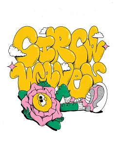 Photo shared by my sunbeam on February 16, 2025 tagging @circawaves. 可能是包含下列内容的流行艺术品：草图、花、康乃馨和文字.