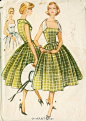 #vintage patterns#50s女装图样