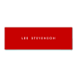 Minimalistic Red Mini Modern Minimalist Double-Sided Mini Business Cards (Pack Of 20)