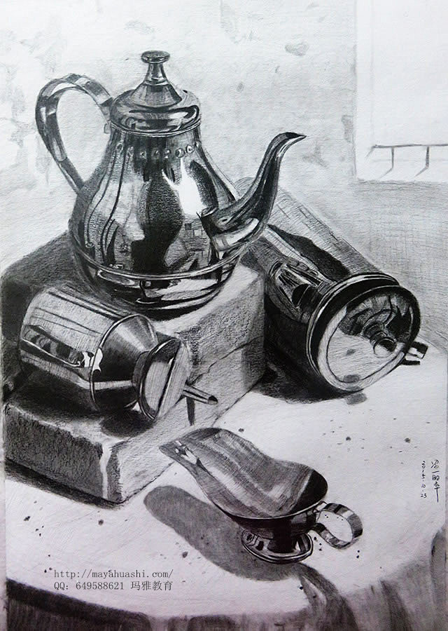 素描精细不锈钢