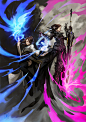 ArtStation - FFXIV 白法师和黑暗骑士