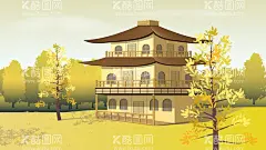 城市地标建筑插画手绘  - 源文件下载【酷图网】城市,地标,建筑,插画,手绘