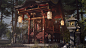 Shrine, Erica Cai : Yeup jumping on that Japanese shrine wagon haha. This is a personal project I made to practice material creation and speedtrees. I kept the scene small so i can focus on the little details.