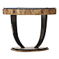 1stdibs.com | Art Deco Style Burled Console Table: