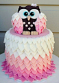 Omg loving this owl cake