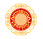 中国风古典设计圆形边框年货节透明素材