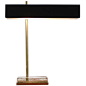 Exclusive Desk Lamp with Massive Glass Base in the Style to Fontana Arte: