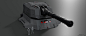 Eadu Imperial Turbo-Laser Turret, Stephen Zavala : Turret design for Rogue One. I originally did had what we called the squashed version and then we decided to scale it up since the design got lost pretty quickly once we set it up on the scene, specially 