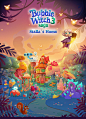 Bubble Witch 3 Stella´s home : Stella´s home is big part of Bubble Witch 3 game where you can discover an entire customizable environment base on different styles. As an artist we had the opportunity to create a full range of concepts and face all the dif